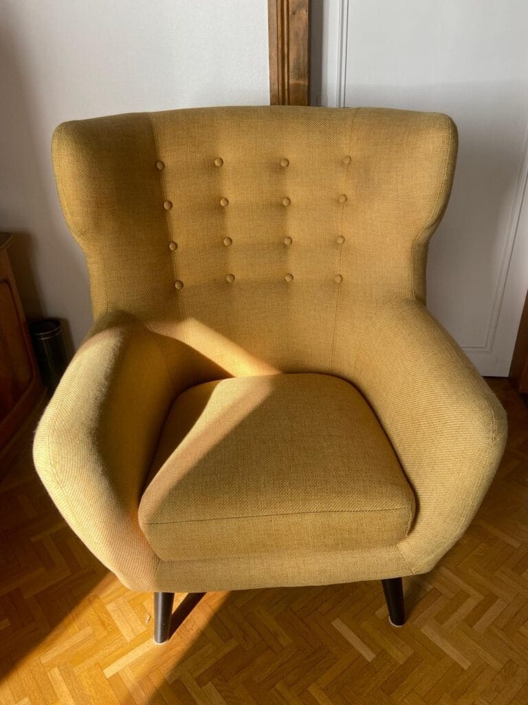 Fauteuil nettoyer par Hopla Clean